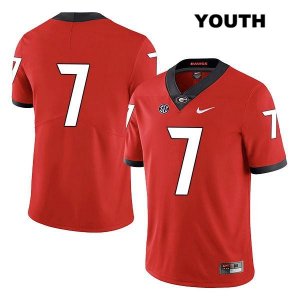 Youth Georgia Bulldogs NCAA #7 D'Andre Swift Nike Stitched Red Legend Authentic No Name College Football Jersey RLY5854XY